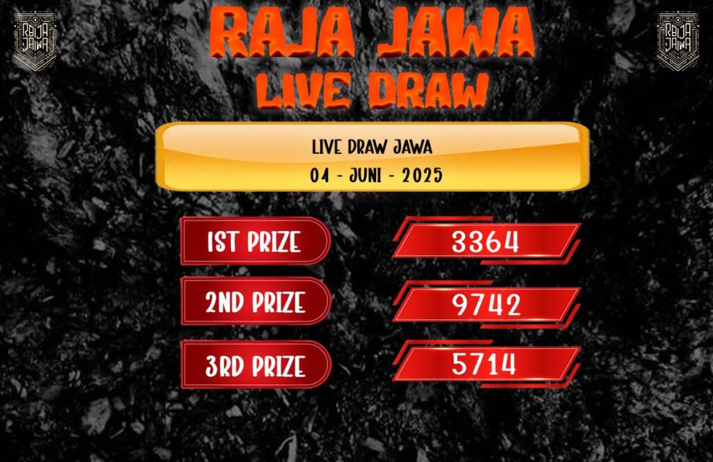 Live Draw Togel Jawa 04 Juni 2025 Dari Raja Jawa