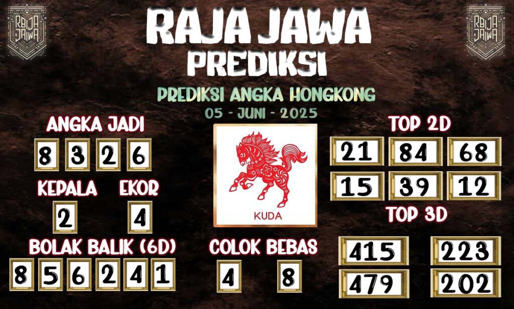 Prediksi Togel Hongkong 05 Juni 2025 Dari Raja Jawa